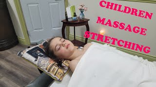 Full Body Children Massage with Stretching [upl. by Narah552]