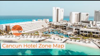 Cancun Hotel Zone Map [upl. by Sedgewinn]