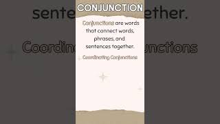 CONJUNCTION  Connectors in English Grammar  partsofspeech conjunction arcbrainsparks [upl. by Pelagias]