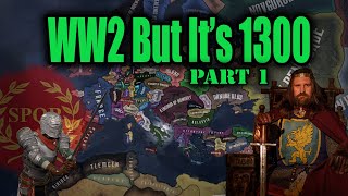 WW2 But Its 1300 and Its BYZANTIUM  Old Europe 1300 HOI4 [upl. by Gennaro502]