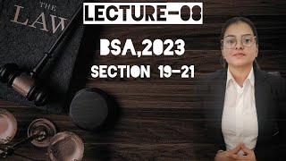 Lecture 08  Section 19 to 21 of BSA2023 [upl. by Shamrao]