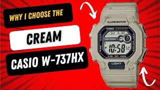 The Cream Casio W737HX Possibly a Better Choice w737h [upl. by Oenire]