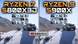 5900X vs 5800X3D SHORTS  Tested 15 Games and Applications [upl. by Uella]