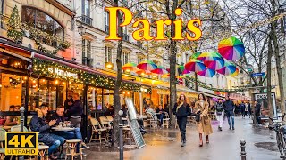 Paris France🇫🇷  Paris December 2023  4K HDR Walking Tour  Paris 4K  A Walk In Paris [upl. by Fredek]