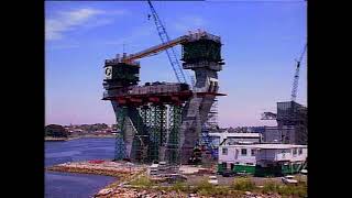 Bridging Towards 2000 Glebe IslandAnzac Bridge  1994 Australian Road Construction Documentary [upl. by Dylan]