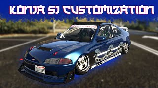 The Best Drifting Car In GTA Online GTA Dinka Kanjo SJ Customization Honda Civic [upl. by Arvie]