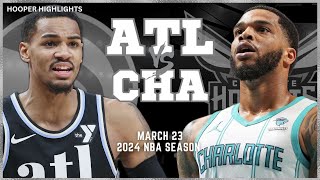 Charlotte Hornets vs Atlanta Hawks Full Game Highlights  Mar 23  2024 NBA Season [upl. by Chris]