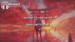 Shawn Mendes  Wonder Lyrics مترجمة [upl. by Atnima]