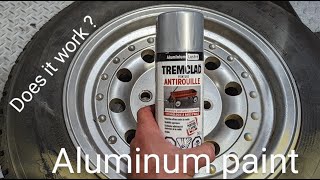 Aluminum spray paint Does it work on rims [upl. by Anaek]