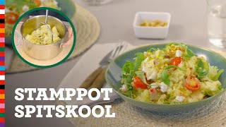 Stamppot met spitskool en walnoten  Gezond recept  Voedingscentrum [upl. by Trula487]