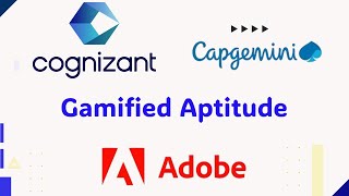 CognizantCapgeminiAdobe  Gamified Aptitude Realtime Examples [upl. by Iyre]