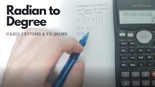 How to convert radians to degrees on calculator [upl. by Orvah]