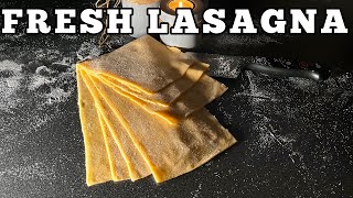 FRESH LASAGNA SHEETS foodtutorial freshpasta lasagna [upl. by Nalloh714]