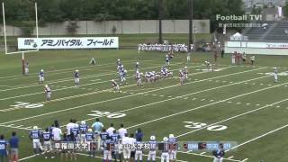 関東大学アメフト2012日韓交流戦 早稲田大学vs釜山大学校 [upl. by Fachanan]