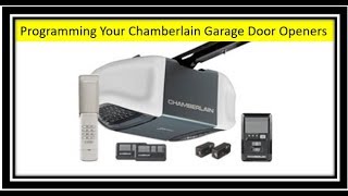 Chamberlain Garage Door Opener Programming And Erasing Codes Also Added Time Stamps [upl. by Brnaba]