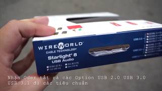 Cáp USB Wireworld Starlight 8 A to B  DoDienTucomvn  0909395052 [upl. by Nywra378]