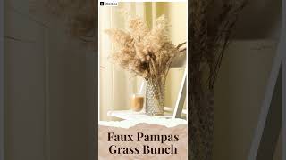 Artificial Faux Pampas Grass Bunch  Home Decor  Business Decor  Shop online shopeikaebana [upl. by Aldo]