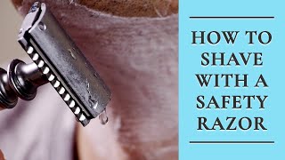 How to Shave with a Safety Razor  DoubleEdged Razor Shaving [upl. by Hanselka]