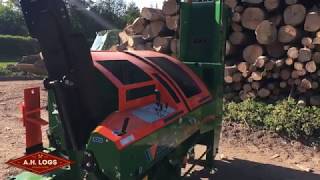 Posch SpaltFix S375 Circular Saw firewood processor [upl. by Ihsakat]