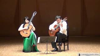 Koyumi and Kazuhito Yamashita Guitar Duo plays Georg Philipp Telemann 山下和仁 amp 山下紅弓ギターデュオ テレマンを弾く [upl. by Eillak]