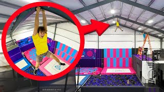 I Hired Pro Athletes To Test My Trampoline Park [upl. by Eon]