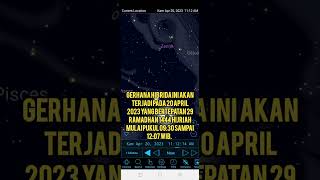 GERHANA MATAHARI HIBRIDA TERJADI PADA 20 APRIL 2023 [upl. by Nij136]