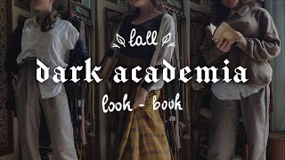 🍂Fall Dark Academia Lookbook🍂 [upl. by Eelatan]