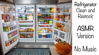 Satisfying Refrigerator Organization  ASMR Version  No Music [upl. by Acirretal]