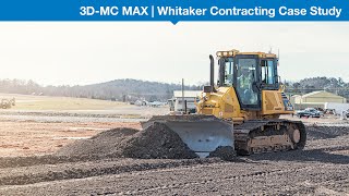 Whitaker Contracting’s airport extension using Topcon’s 3DMC MAX mastless dozer solution [upl. by Dieterich]