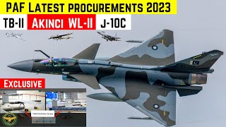 Pakistan Air Force  Latest Procurements 2023  TBII  Akinci  Wing LonngII  YihaIII  J10C [upl. by Naed599]