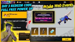 Today Redeem Code DAY 3 Pro League Free Bundle And CS Cup Emote Upgrade Voucher Next MP5 Web Events [upl. by Witha]