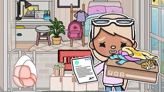 I Got Accepted Into MY DREAM UNI 🏫  Dorm Move In  with voice  Toca Alice [upl. by Nyrok]