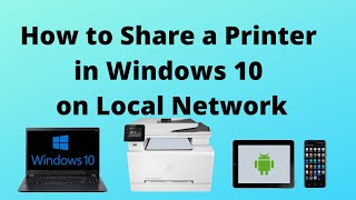 How to Share a Printer in Windows 10 on Local Network [upl. by Odlabu]