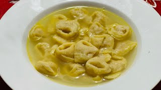 LA VERA RICETTA DEI TORTELLINI IN BRODO fatti in casa [upl. by Filia]