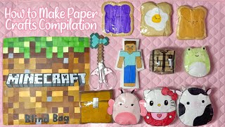 ☁️paper diy☁️ HOW TO MAKE PAPER CRAFTS COMPILATION  ASMR  applefrog [upl. by Areis800]