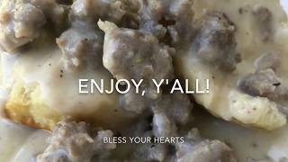 Perfect Southern Sausage Gravy Recipe  How to Make the Best Sausage Gravy [upl. by Irene]