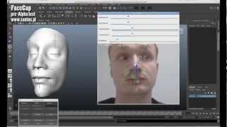 FaceCap  realtime motion capture server for Autodesk Maya OpenSource [upl. by Aronas]