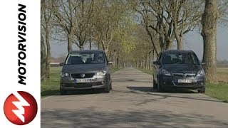 Opel Zafira vs VW Touran [upl. by Niltiac]