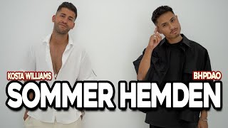 SOMMER HEMDEN  4 LOOKS  mit BHPDAO  Kosta Williams [upl. by Katrinka]