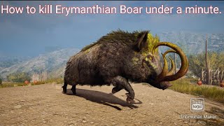 Assassins Creed® Odyssey easiest way to kill ERYMANTHIAN BOAR under a minute [upl. by Euqnomod]