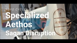 Specialized Aethos Sagan Collection Disruption Dream buildYOYO CYCLES [upl. by Aidile280]