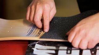 How to Adhere Grip Tape  Custom Skateboard [upl. by Franck722]