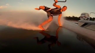 BAREFOOT WATER SKI CHAMPION OF THE WORLD KEITH STONGE [upl. by New614]