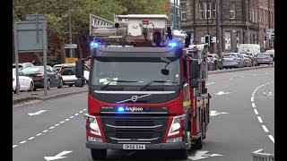 Merseyside Fire amp Rescue Service  City Centres Combined Platform Ladder  Responding [upl. by Dede]