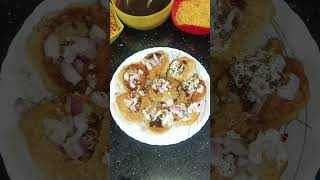 Dahi Batata Puri viralvideo food shorts panipuri batata virakshorts [upl. by Kyle]