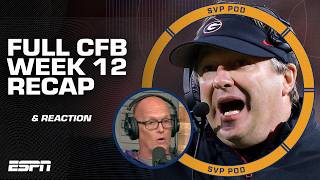 Georgia keeps playoff hopes alive DOWN goes BYU amp MORE CFB Week 12 REACTION  SVPod [upl. by Sergias483]