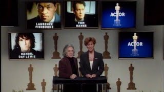 66th Academy Awards Nominations Announcement complete footage [upl. by Nymzaj665]