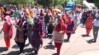 Vaisakhi nagar Kirtan Gurduara Stockton Ca Apr 172016 [upl. by Nerreg]