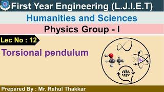 Lec12Torsional pendulum  Physics Group1  First year engineering [upl. by Keeton]