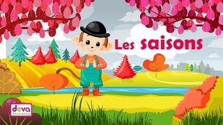 Les saisons comptine à gestes avec paroles Ⓓⓔⓥⓐ Chanson bébés [upl. by Notpmah735]